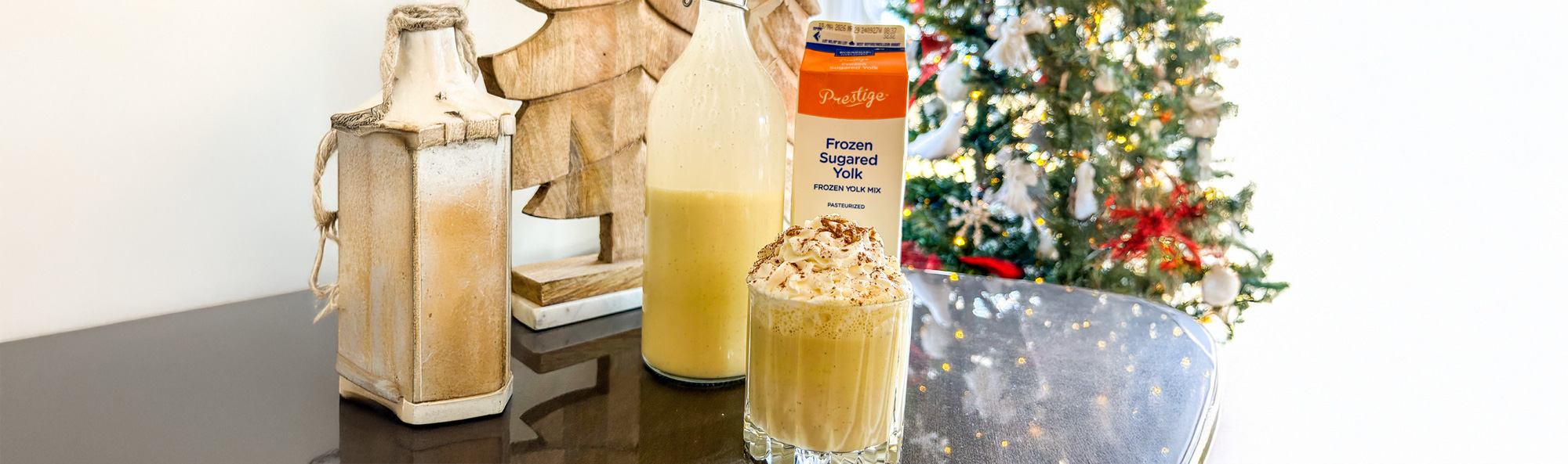 Classic Eggnog with Bombardino cocktail option